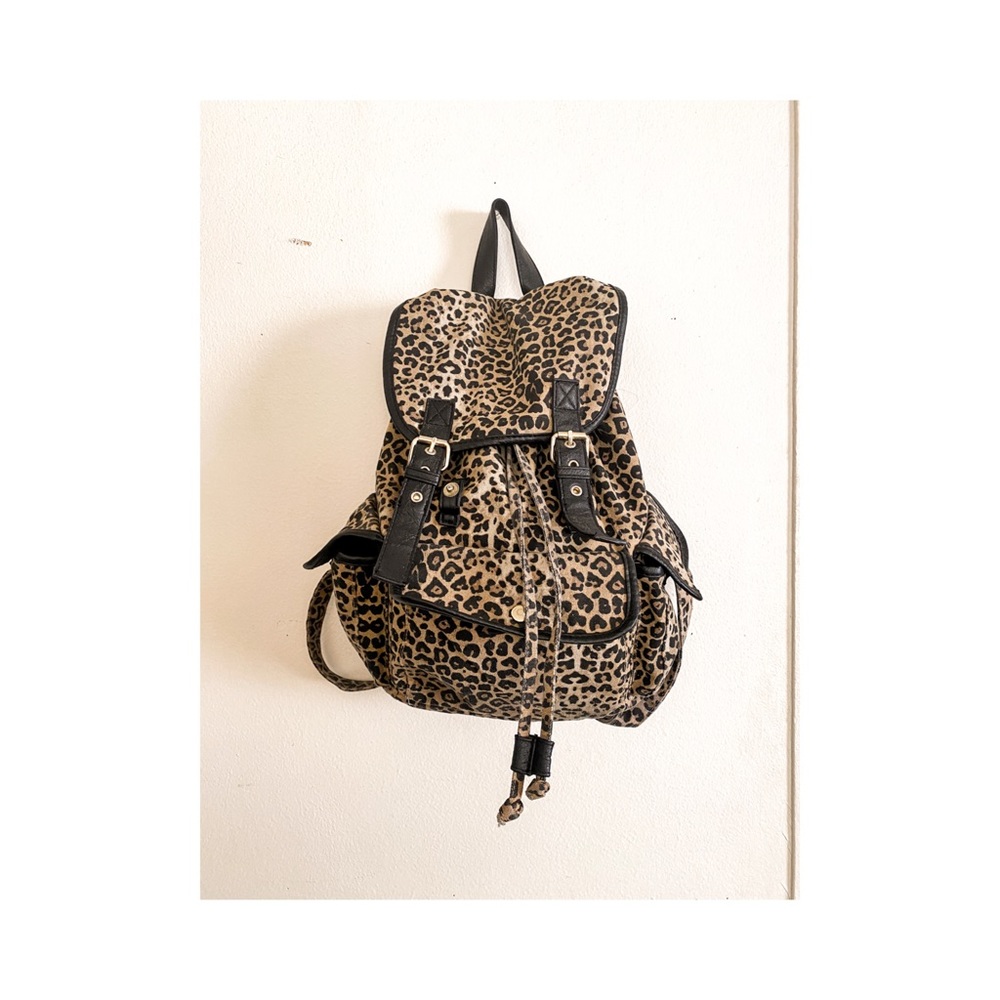SOLD • leopard print backpack • for hot mamas